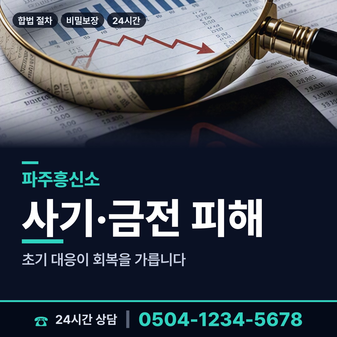 파주 운정2동 긴급조사 상담 안내